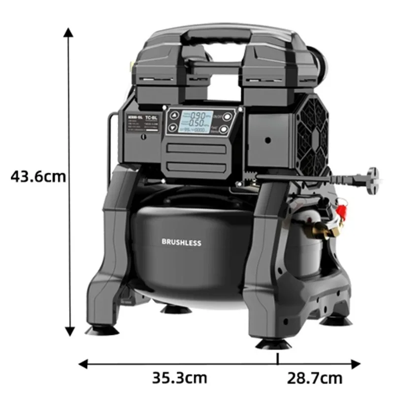 Brushless Variable Frequency Air Compressor Woodworking Portable Paint Silent Small Pump Industry-Specific Equipment
