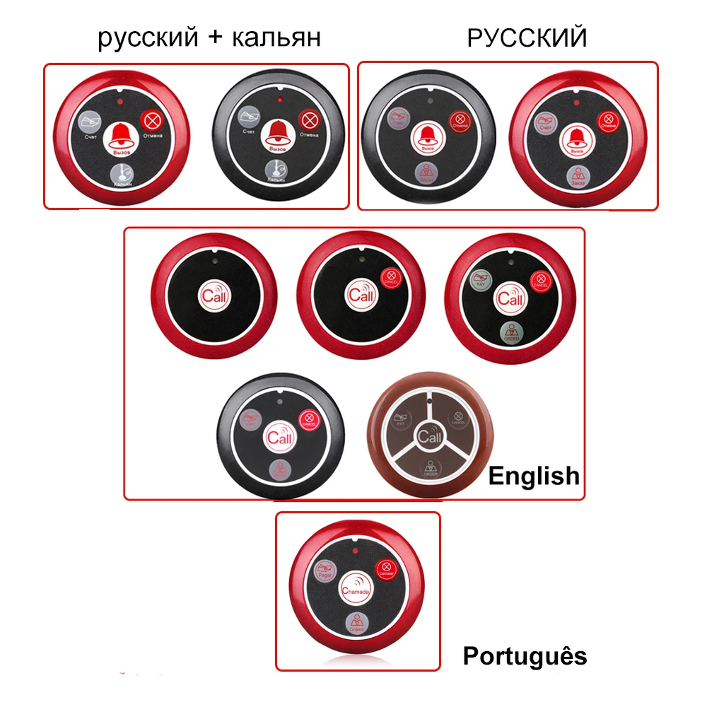 RETEKESS T117 Hookah 1 Pcs Wireless Waiter Call Button Restaurant Pager Transmitter For Restaurant Cafe Bar Dentist Hotel Club