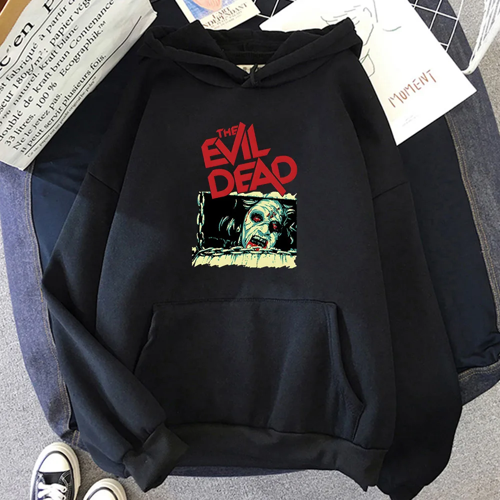 evil dead aesthetic hoodie funko pop Gothic Sweatshirt Long-sleeved Soft Clothing moletom Horror Hoody