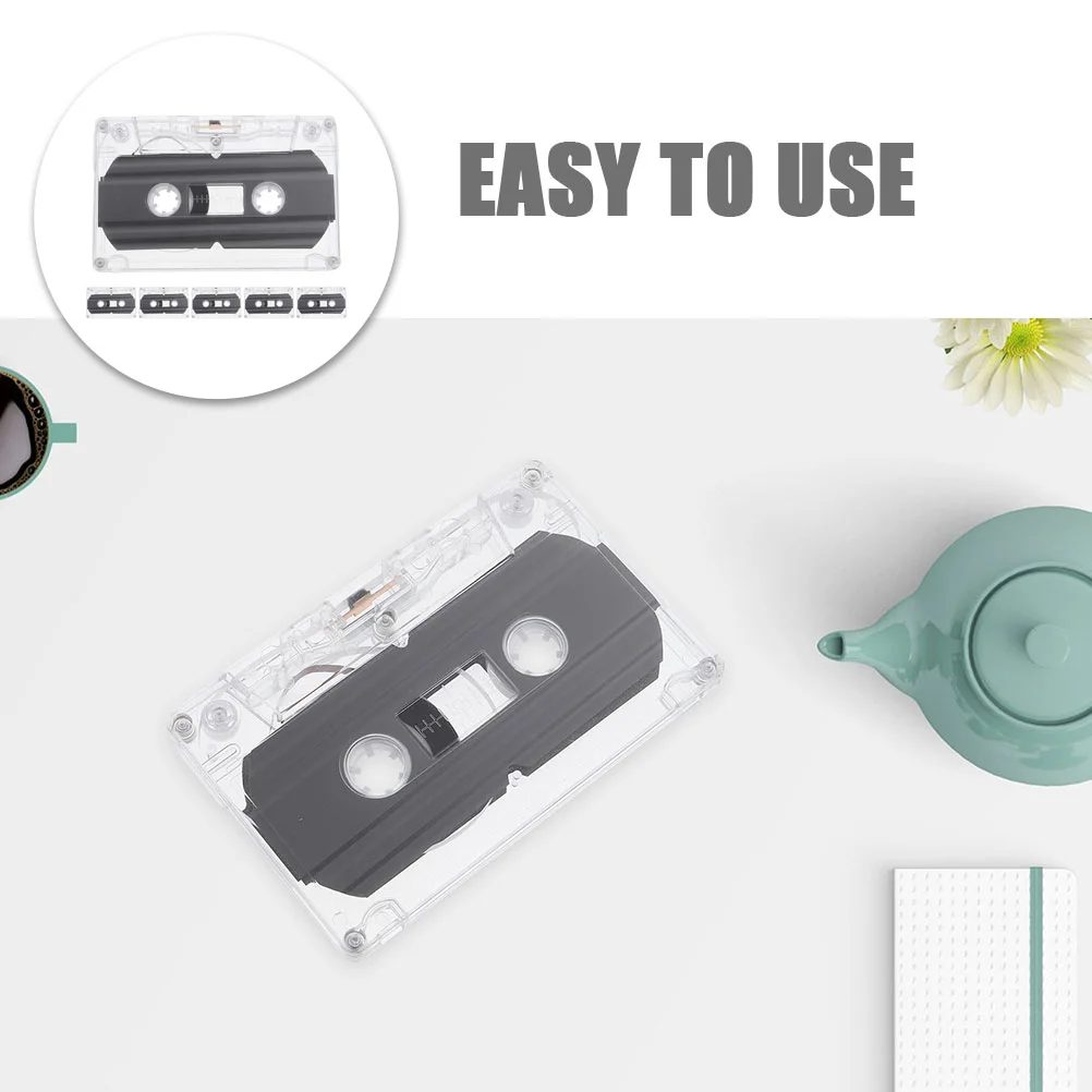 6 Pcs Blank Audio Tapes DIY Empty Cassette Tape 30-Minute Recordable Blank Cassette Tapes Retro Surprise Party Wishes Cassette