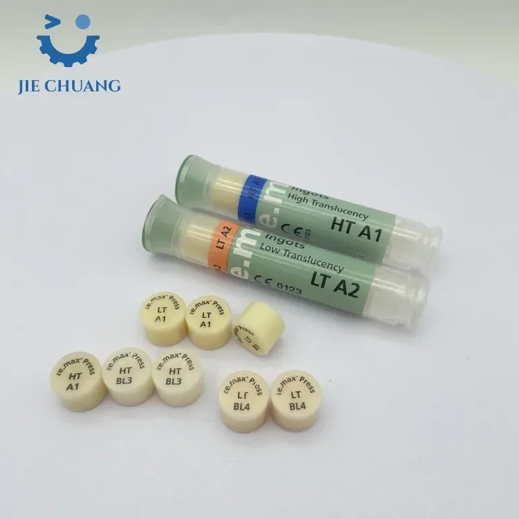 Dentalss IPS e.max lithium disilicate cast ceramic ingots, die cast ceramic blocks, Dentalss laboratory consumables