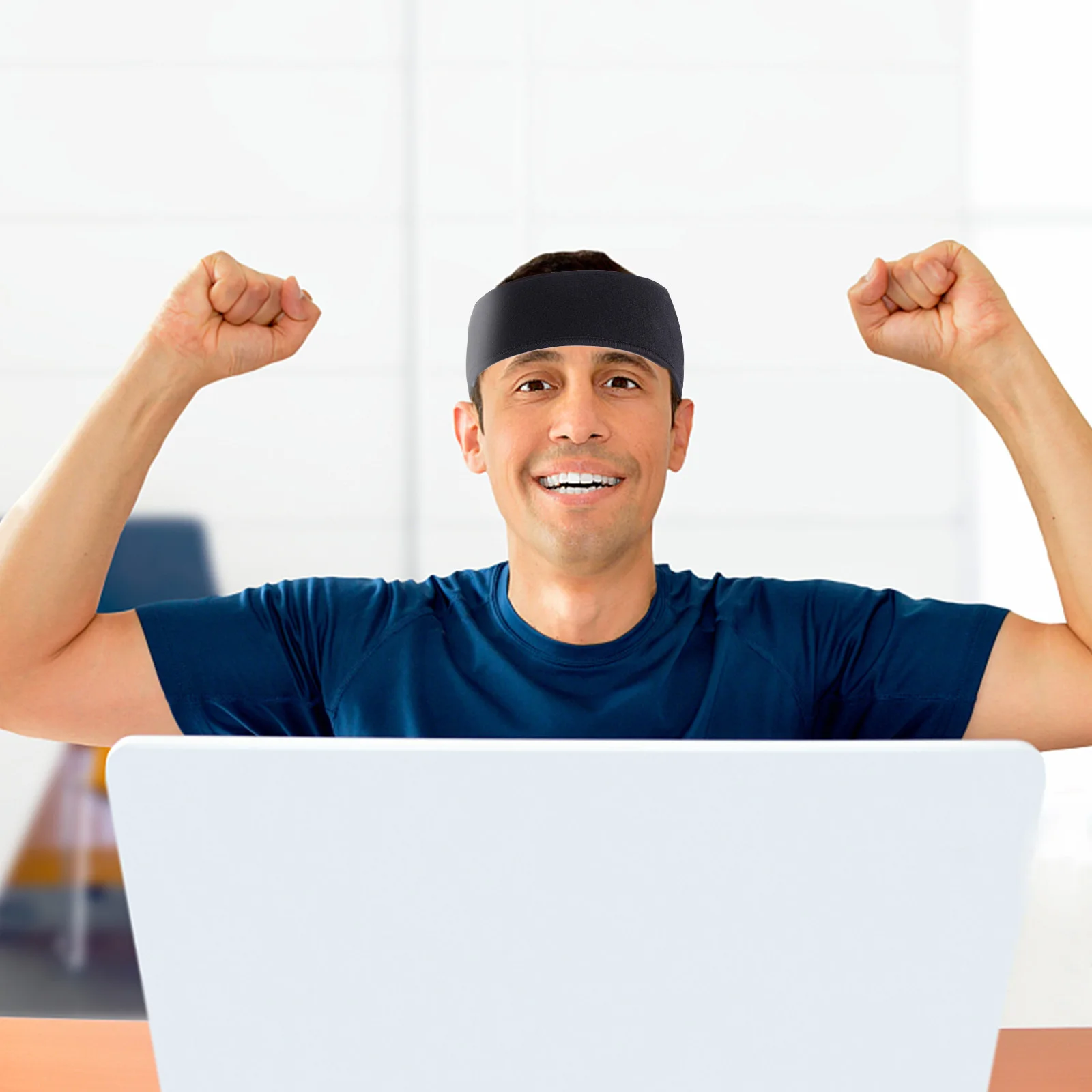 

2 Pcs Full Cover Ear Muffs Sports Headband Protective Bands Stretchy Headbands Warmer Covered Wrap