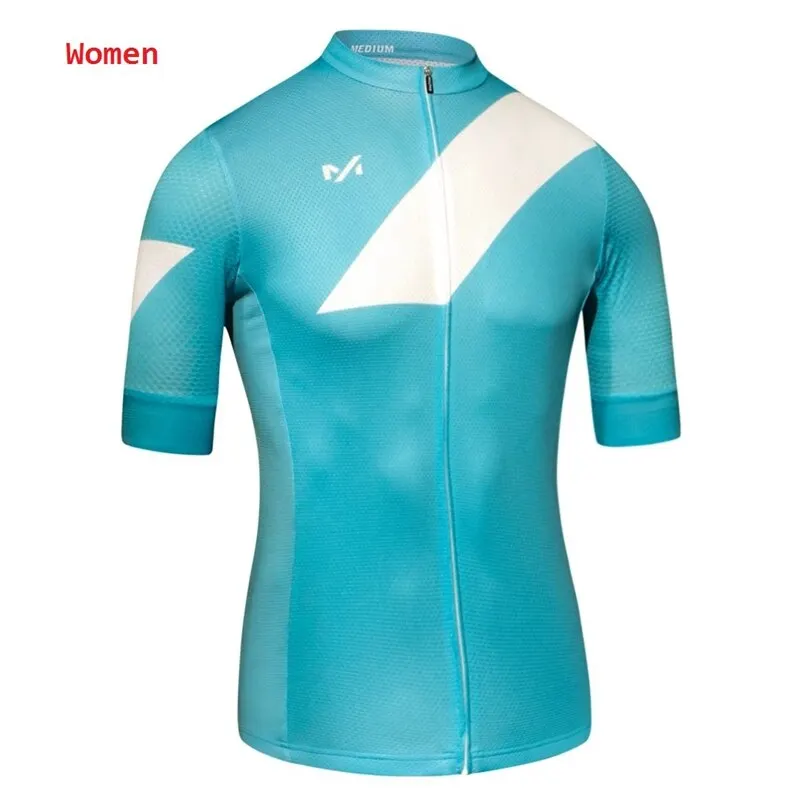 Jersey bersepeda wanita pakaian olahraga kualitas tinggi pakaian olahraga Mujer baru kaus sepeda biru oranye pakaian olahraga kualitas tinggi sepeda MTB Camiseta Ciclismo