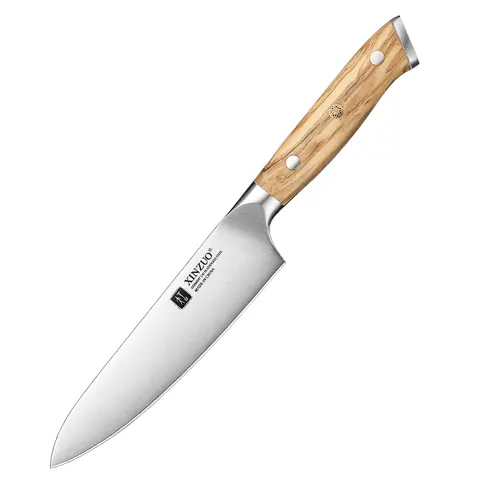 XINZUO 5.2 인치 유틸리티 나이프 67 독일 Din 1.4116 스틸, 고품질 올리브 핸들 코어 경도 56-58HRC 멀티 도구