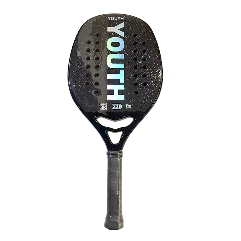 

Youth 3K Shiny Padel Big Sand Beach Tennis Racket Soft Eva Raquete Tenis For Mens And Female Paddle Free Shipping Fast Delivery