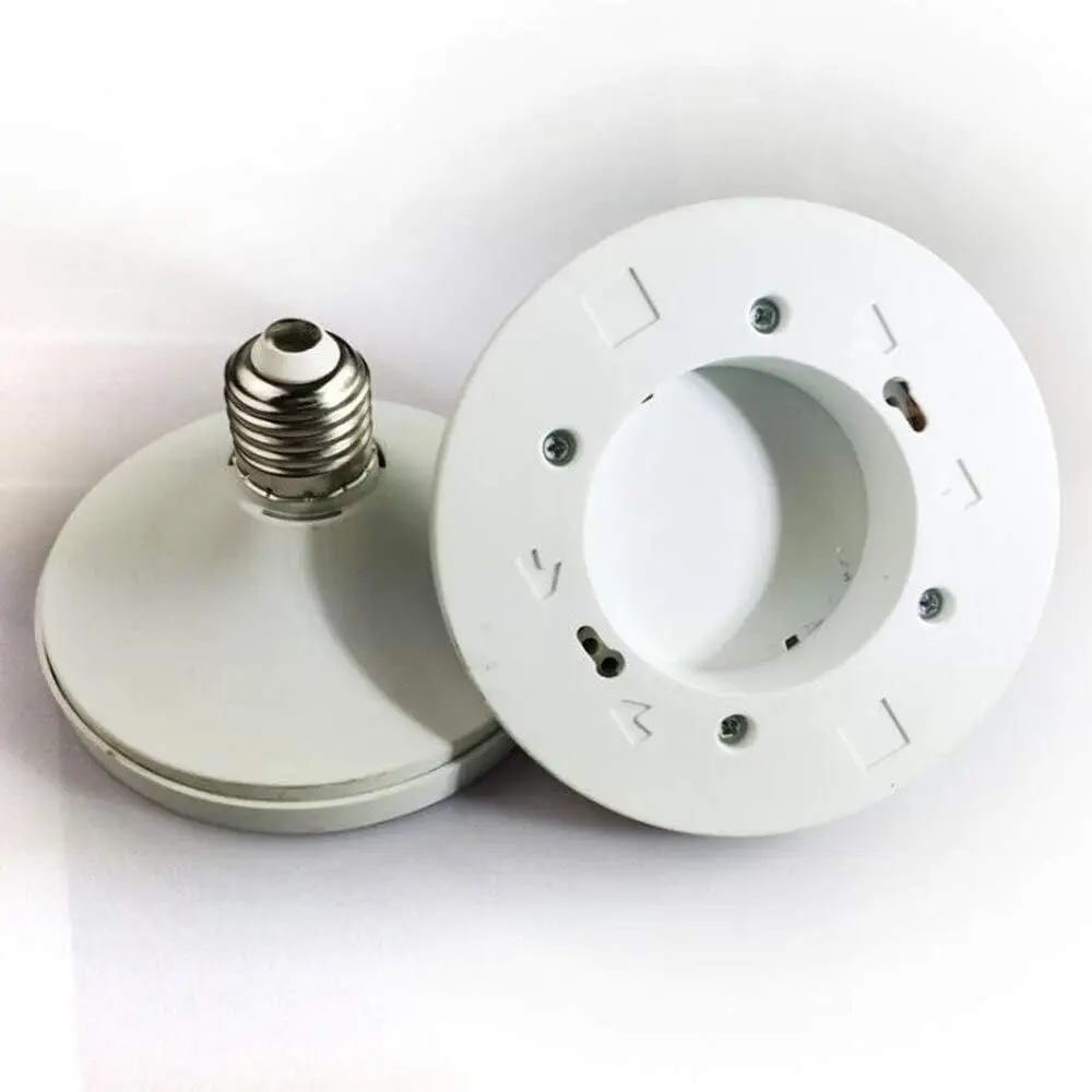 High Quality E27 To GX53  Lamp Base Adapter Cabinet Light Lamp Holder Aging Test Socket Lamp Socket Converter PBT CE Rohs