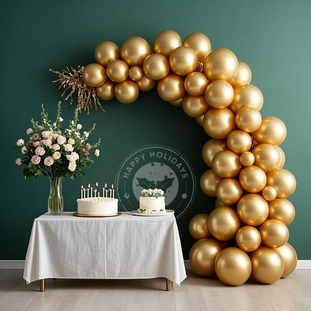 

20/50pcs 10inch 12inch Metal Latex Balloon Wholesale New Year Christmas Baby Shower Toy Wedding Happy Birthday Party Decoration
