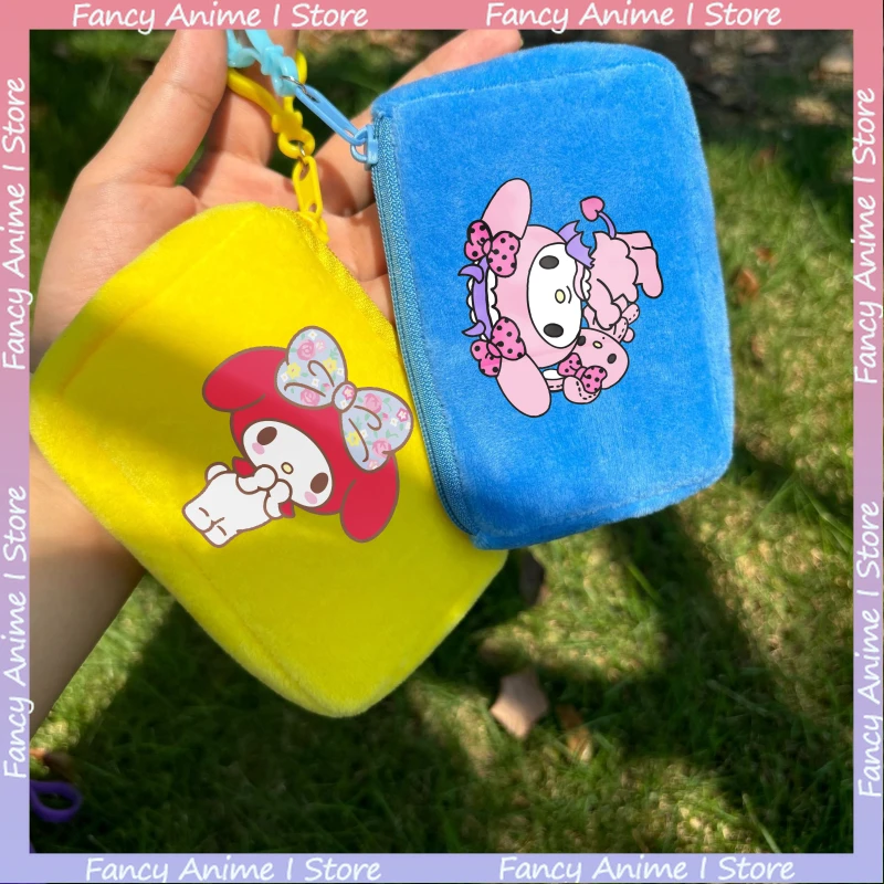

Kawaii My Melody портмоне милый мультяшный кошелек для хранения денег портативный мини-кошелек для монет для девочек на молнии кошелек сумка подарки на день рождения