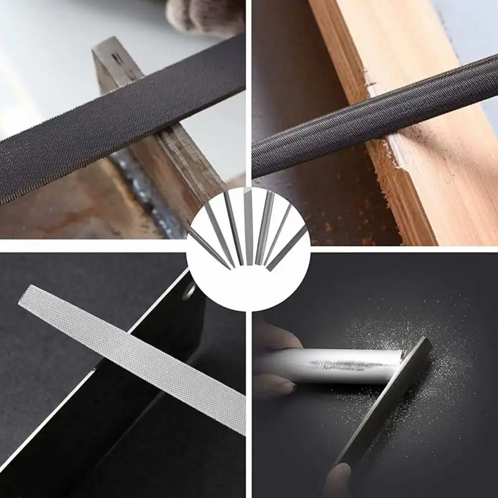 Precision Needle Files High Carbon Steel Woodworking Files Carving Tools Kit Compact Portable Multi-functional for Precision