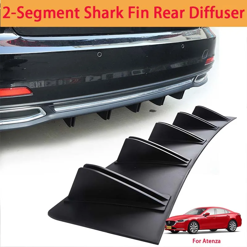 For Atenza Shark Fin Rear Diffuser Split Chassis Spoiler Auto Aerodynamic Parts Aerodynamic Modification