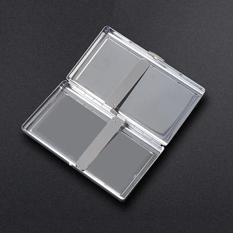 Smoking Case Hold 14 Sticks Cigarette Box Storage Cover Gift Leather Smoking Accessories Lady Mens Metal Cigarette