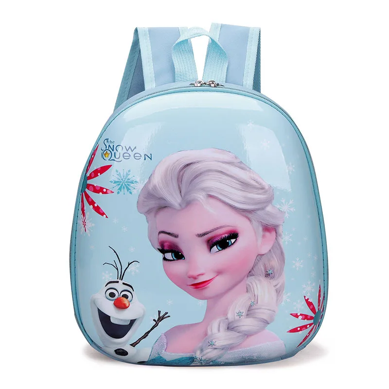 Disney-mochila de dibujos animados de Mickey Mouse para niños, mochila de Frozen, bonita carcasa dura, impermeable, bolsa escolar de alta capacidad, regalo de cumpleaños para niñas