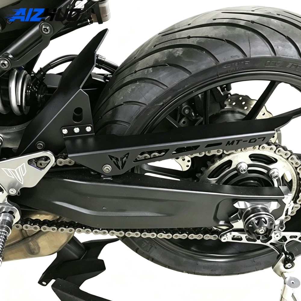 Motorcycle Chain Cover Trim Panel Protective Guard For YAMAHA MT-07 FZ07 2013-2024  Tracer7 700 XSR700 YZF R7 CNC Accessories
