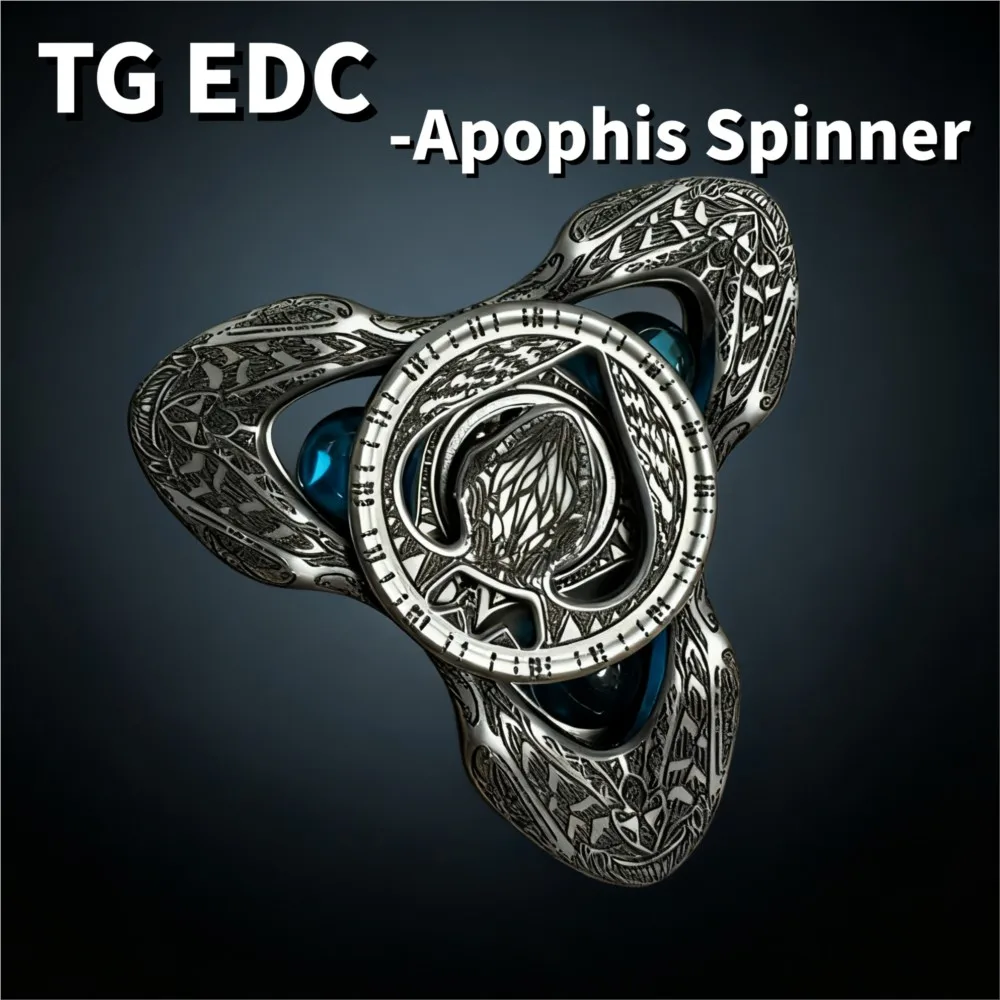 Tg edc apophis fidget spinner brinquedos para adultos fidget spinners três folhas spinner ansiedade alívio gadgets