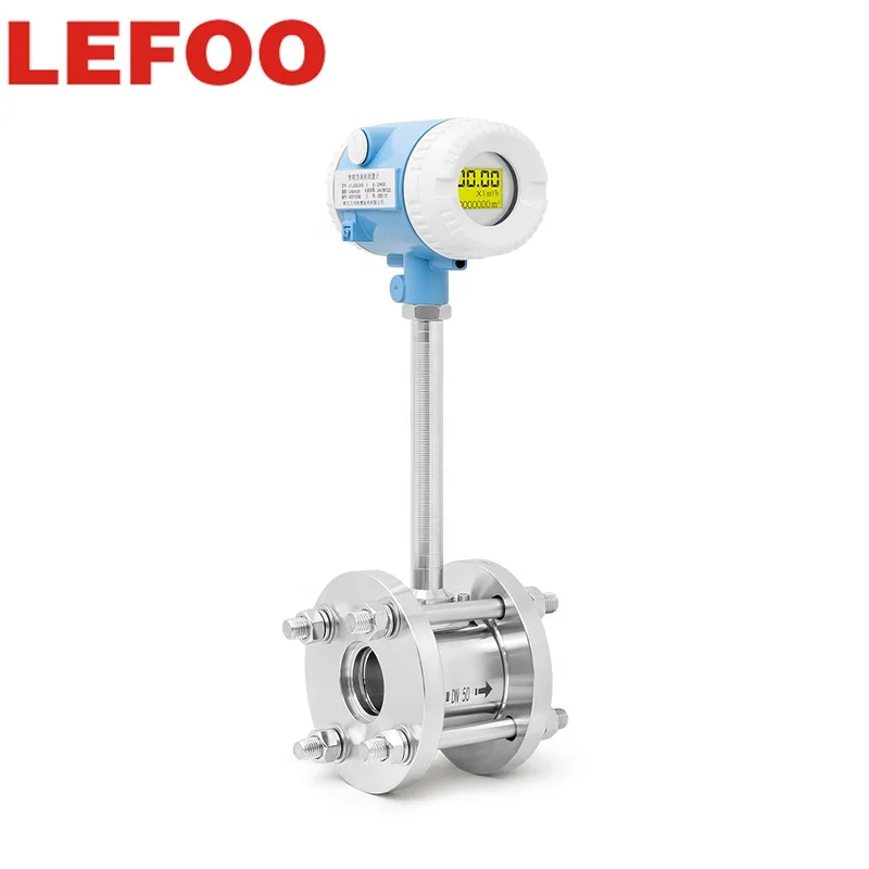 

LEFOO High Quality DN15-1600 Vortex Flowmeter digital display Steam Air Flow Measuring Tools Vortex Flow Meter sensors