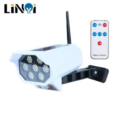 Solar Light Motion Sensor Security Dummy Camera Wireless Outdoor Flood Light IP65 Waterproof Lamp 3 Mode For Home Garden