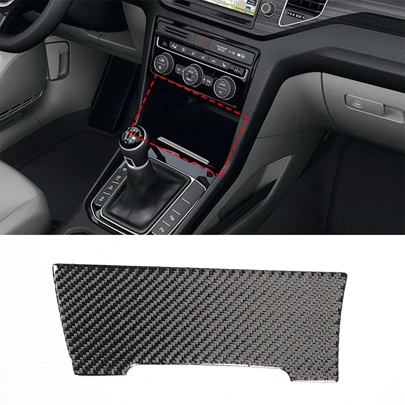 

For Volkswagen Golf 7 Gti Mk7 2013-2019 Soft Carbon Fiber Car Cigarette Lighter Panel Decoration Sticker Car Accessories