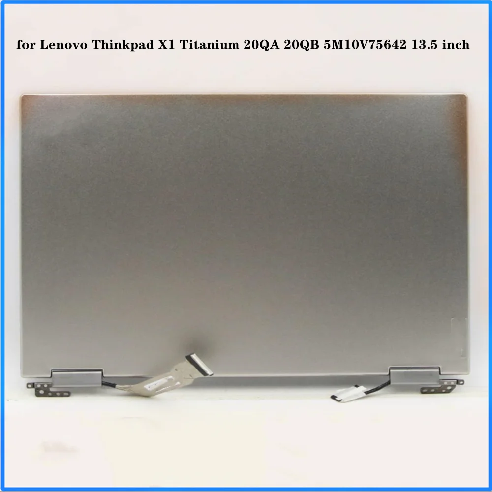 Imagem -02 - para Lenovo Thinkpad x1 Titânio 20qa 20qb 5m10v75642 13.5 Polegada Display Portátil Lcd Tela de Montagem Completa Qhd 2560x1440