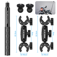 For Insta360 x2 x3 x4 x5 Motorcycle Bike Mount Selfie Stick for Insta 360 x2 x3 x4 x5 Moto Monopod Handlebar Accessories Kit