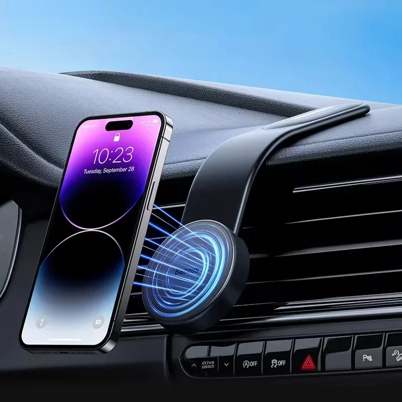 

fdhae Magnetic Holder Car Phone Holder Stand Foldable Telephone Support Mount for Iphone 12 13 14 Pro Max For Samsung S23