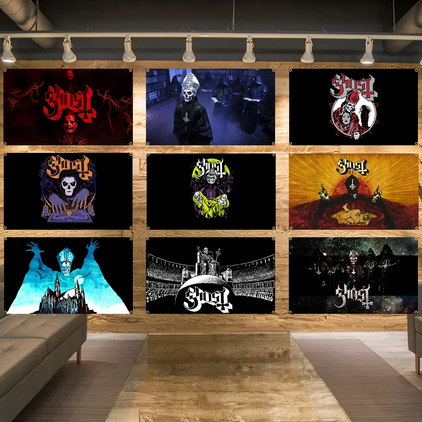 90x150cm 3X5FT Ghosts Swedish Metal Band Flags Polyester Printed Banner For Decoration