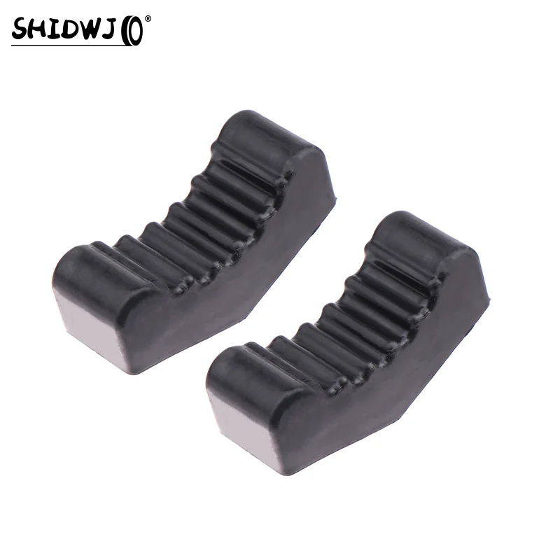 2pc Car Slotted Lift Jack Stand Rubber Pad Rubber Car Jack Lift Pad Stand Pinch Weld Floor Frame Rail Adapter Jack Pad Anti-slip