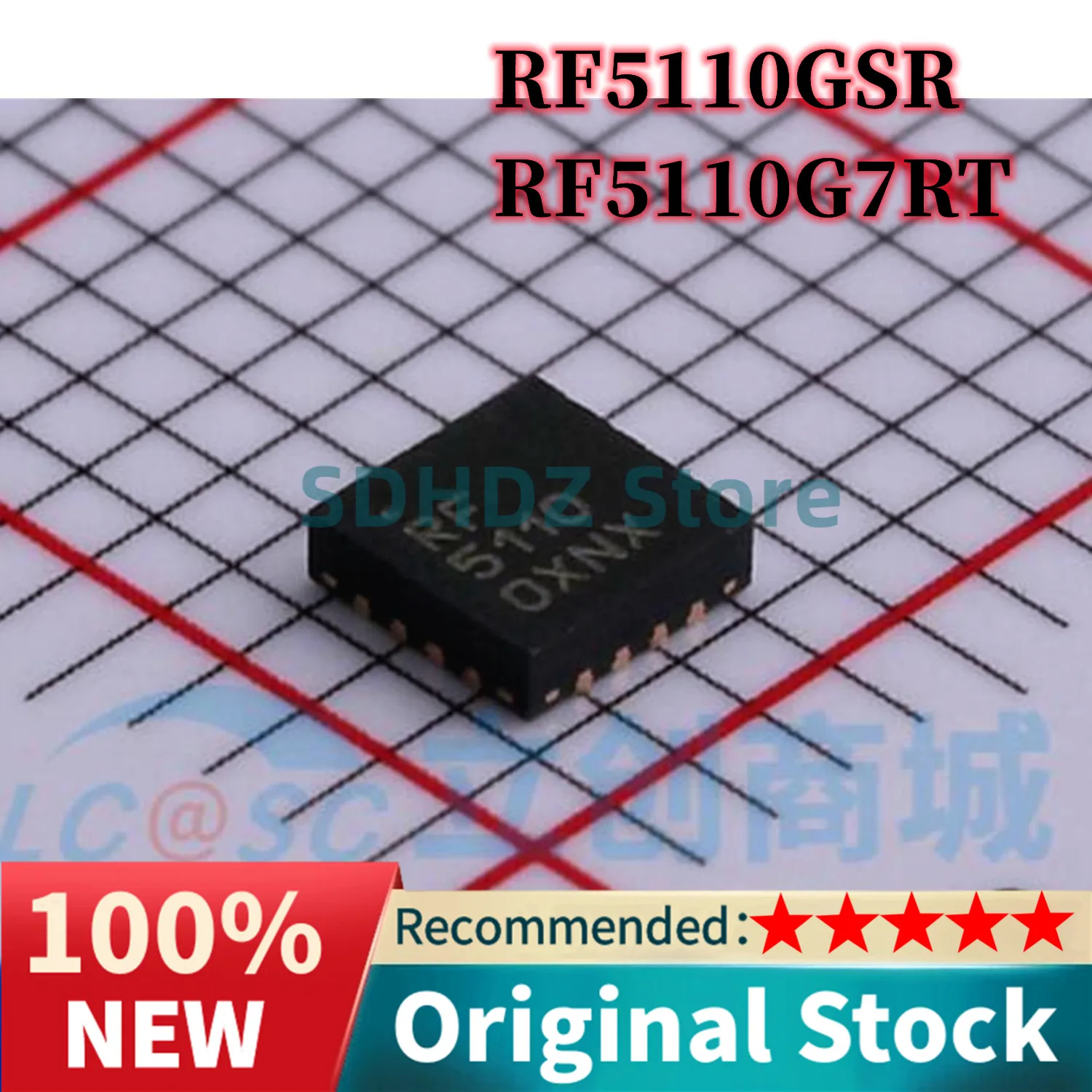 (10 peças) RF5110GTR7/RF5110GSR RF5110G RF5110 QFN-16 3V AMPLIFICADOR DE POTÊNCIA GSM 100% NOVO Original