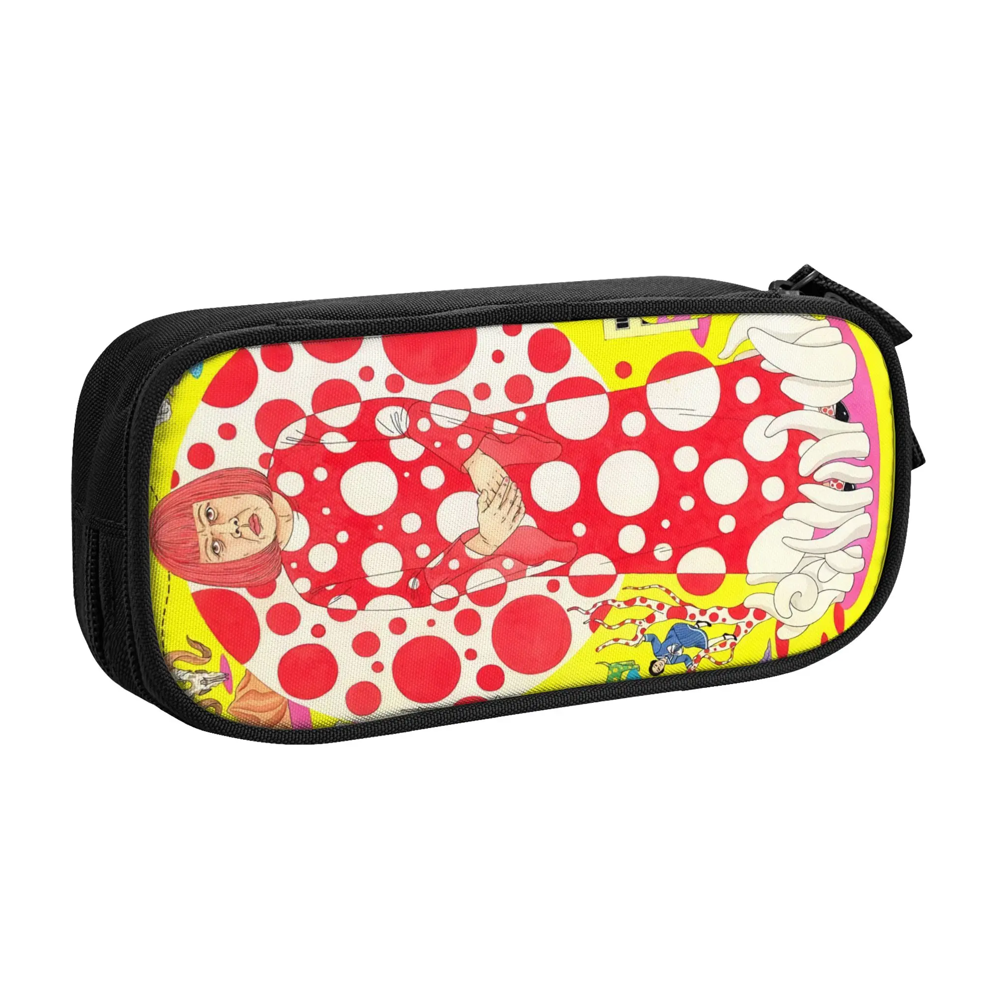 The World of Yayoi Kusama Korean Pencil Case Girls Boys Big Capacity  Pencil Pouch Students Stationery