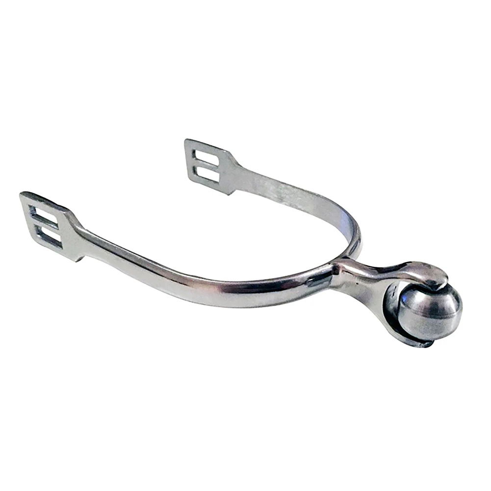 Horse Riding Spurs Western Stainless Steel Spurs Roller Ball For Equestrian Boots Rider Horsemanship Lovers Men Women SP6110