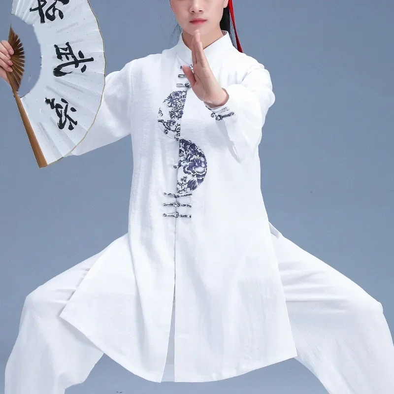 Uniforme de Tai Chi, ropa tradicional china, ropa de Taichi Wushu, traje de artes marciales, ropa deportiva de ejercicio matutino de Kung Fu 1103 MN1