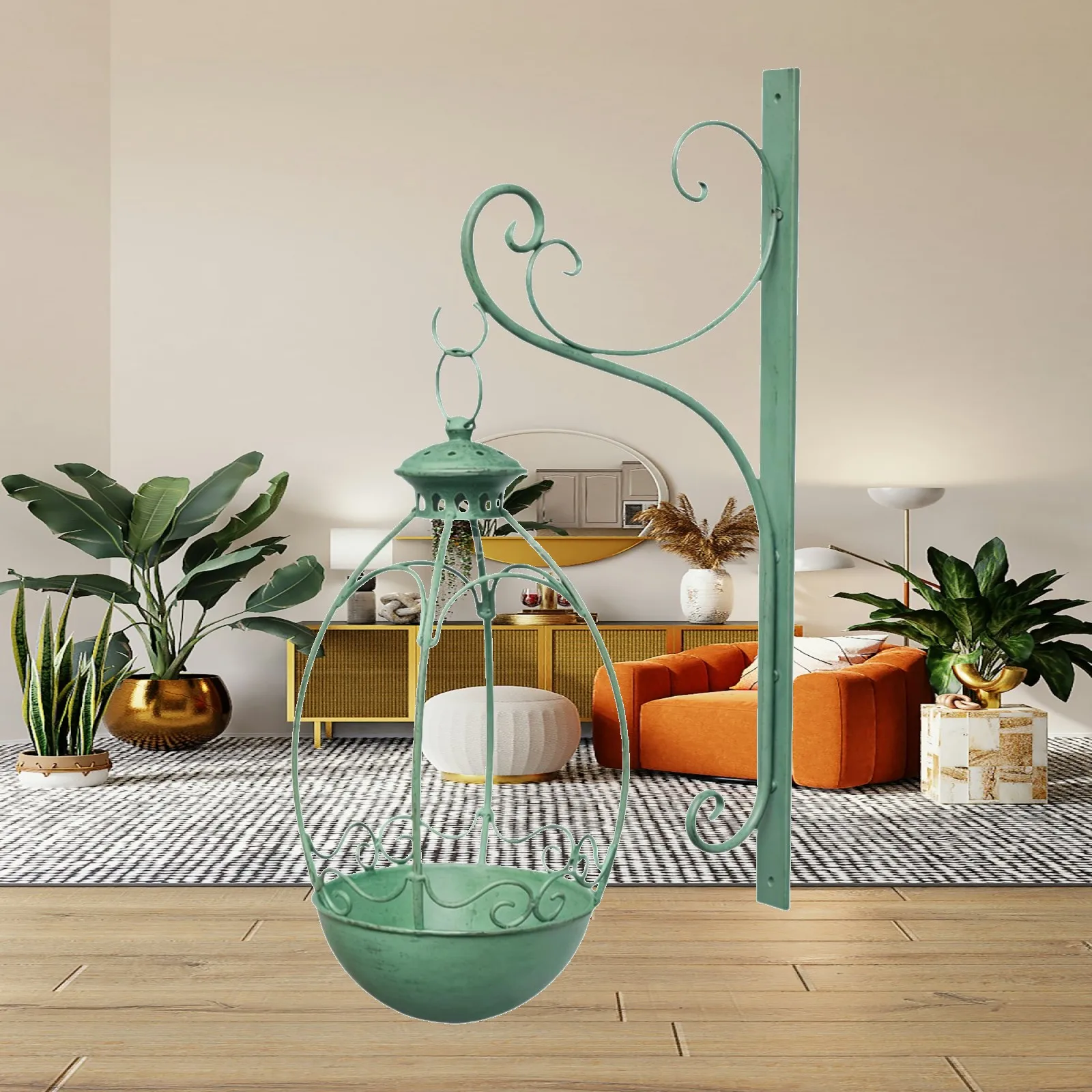 Wall-mounted Flower Pot, Garden Flower Basket, Planter, Versatile Artwork, Space-saving Vase, Flower Pot for Yard Decoration