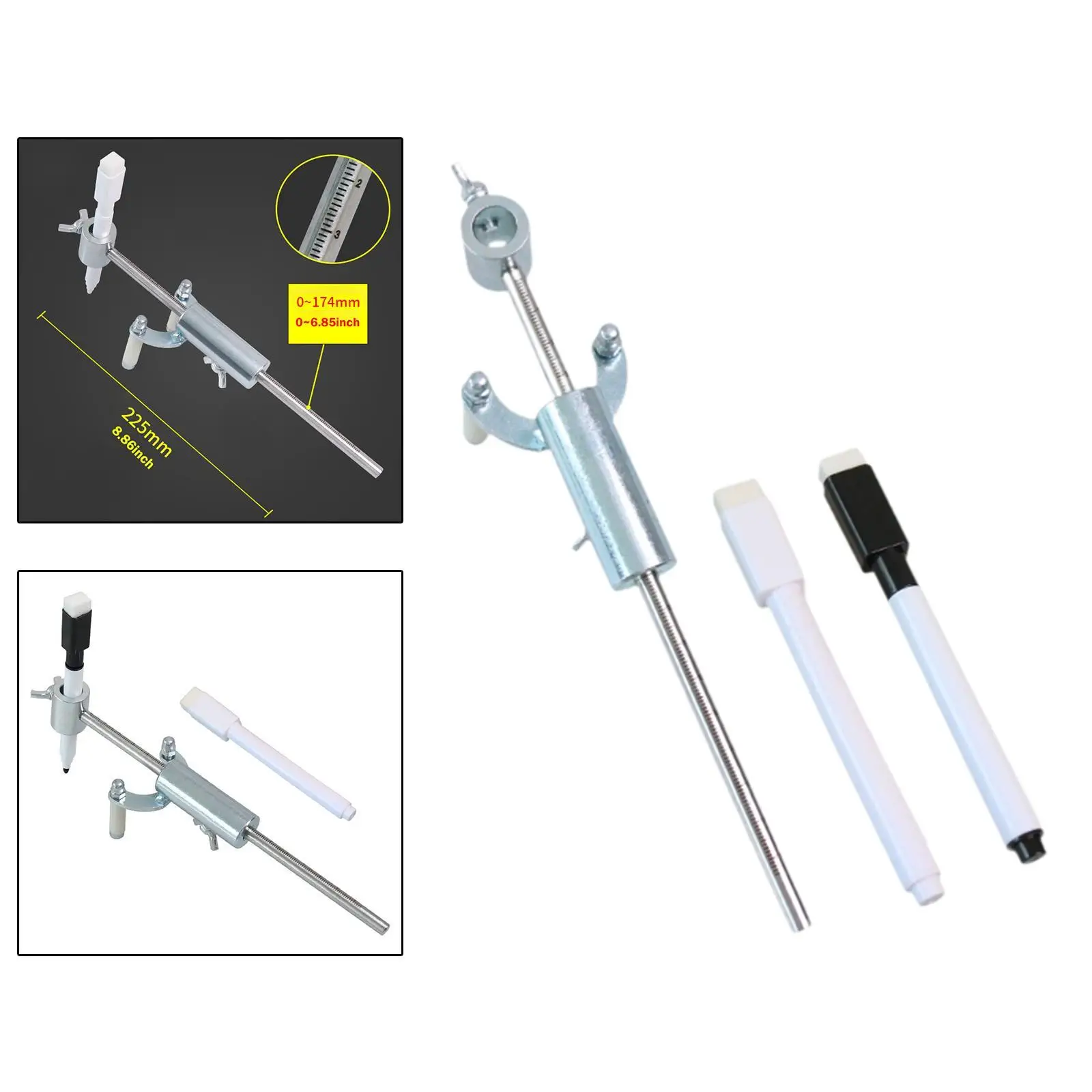 

Car Body Cable Marking Tool Portable Car Wheel Eyebrow Parallel Scriber Professional Sturdy Sliding Mark Scribe Dents Repair