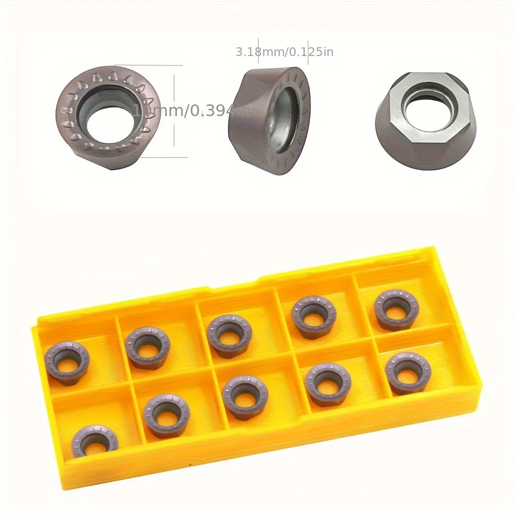 

RPMT10T3MOE-JS Carbide Inserts R5 Nose Radius CNC Turning for EMR Toolholders Steel Machining