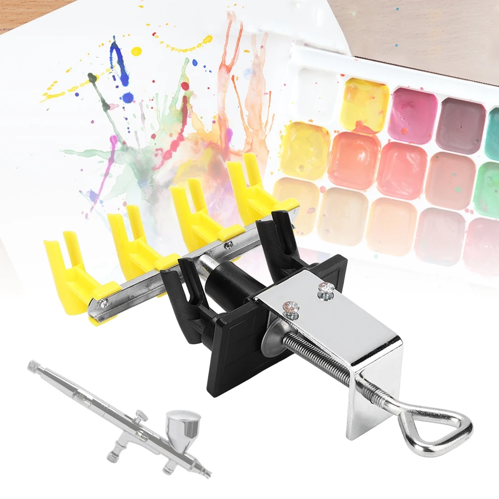 Holder Station Bracket Table Workbench Fixed Small Size 4 in 1 Bracket Spraying Gun Holder