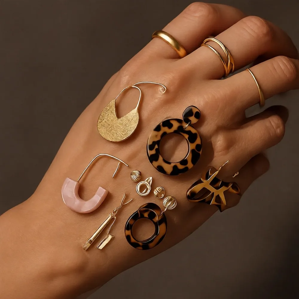 

Набор акриловых серег-подвесок с кисточками для женщин, для дня рождения, в ассортименте стилей и цветов