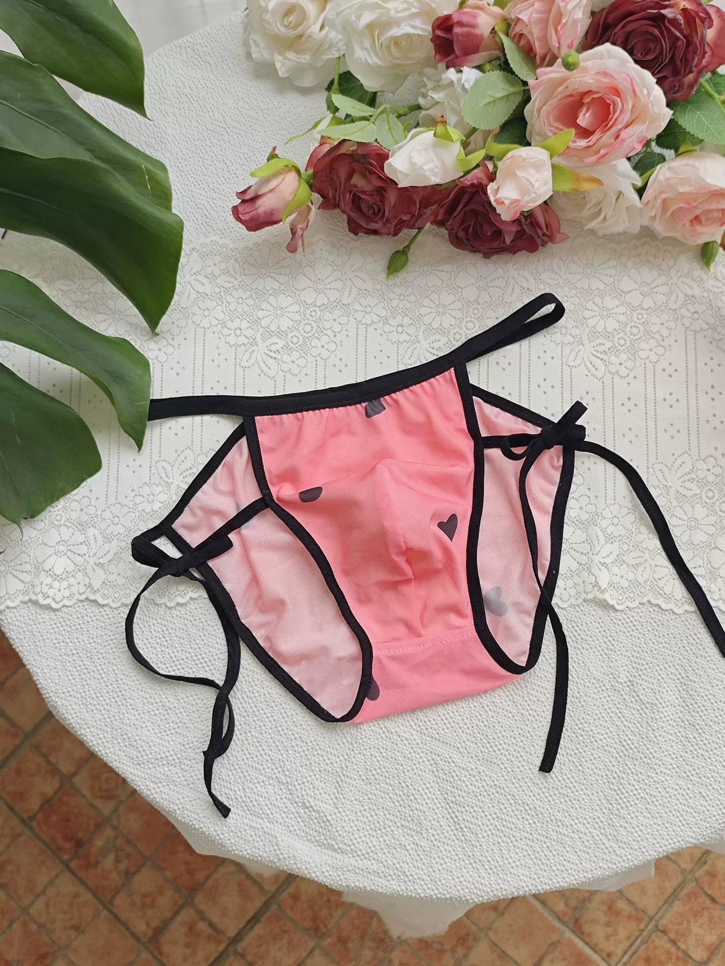 

Man's Soft Pink Bondage bf Briefs Harajuku Private FKK Party Live Show DJ Club Beach LGBQT