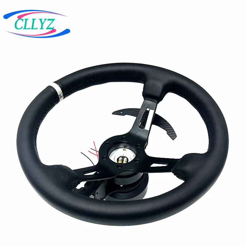 Carbon Fiber Magnetic Paddles Drift Racing Sport Steering Wheel Universal Simulation Steering Wheel Shift Paddles For Car