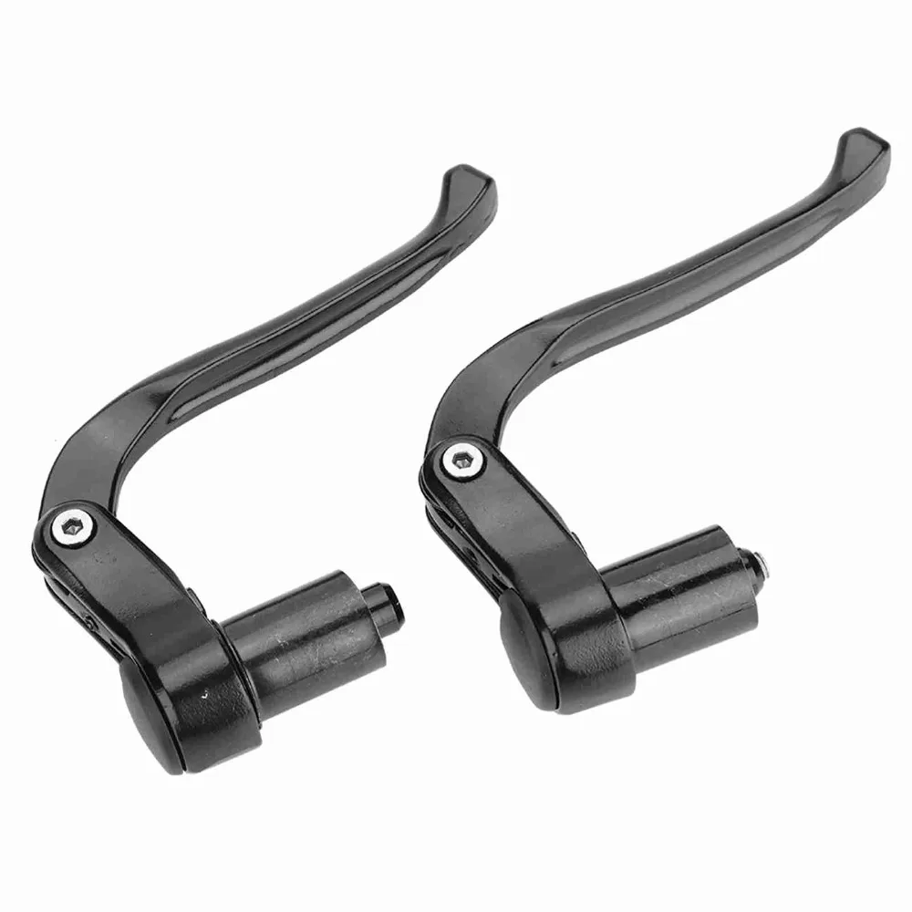 

1Pair Aluminum Alloy Bike Brake Lever Black Lightweight Handlebar Brakes Ergonomic 19-21mm Mount Caliber Bike Brake Handle