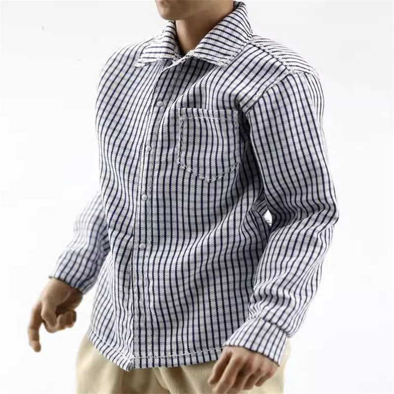 Fanatic 1/6 Skala Männliche Soldat Kleidung Trend Kleine Plaid Licht Farbige Hemd Modell Für 12'' Action Figur Körper Auf Lager