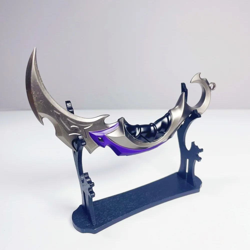 7인치 발로란트 리버 반달 메탈 카타나 검 닌자 나이프 일본식 검 오리지널 사무라이 검 코스프레 소품 장난감