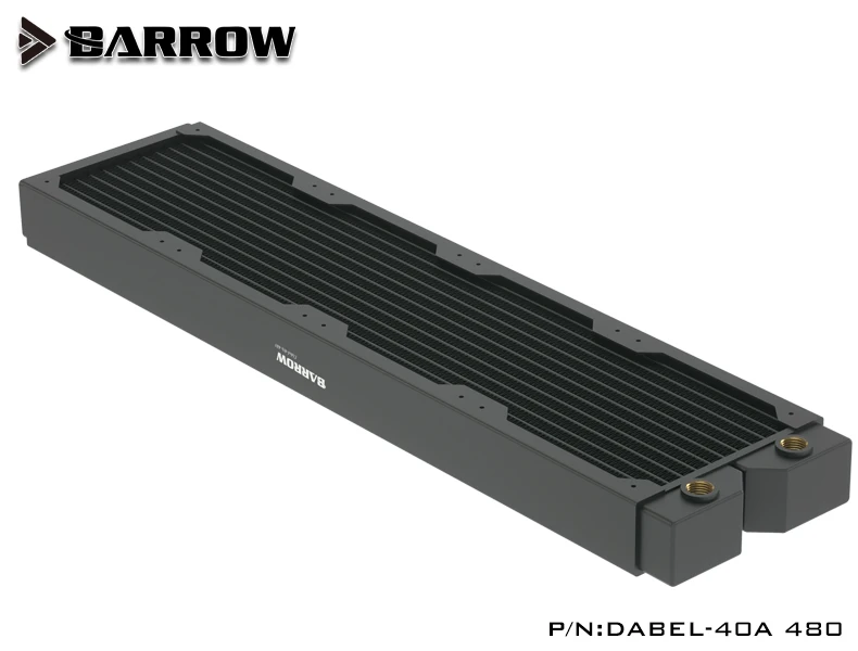 BARROW 120/240/360/480mm Koperen Warmtewisselaar Radiator voor 120mm Fan PC CPU Waterkoelsysteem (1.57inch Dikte) Dabel-40a