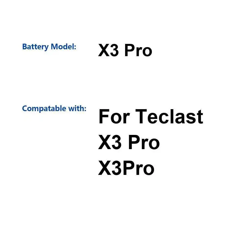 

Environmentally Friendly For Teclast X3 Pro Tablet Battery 5500Mah