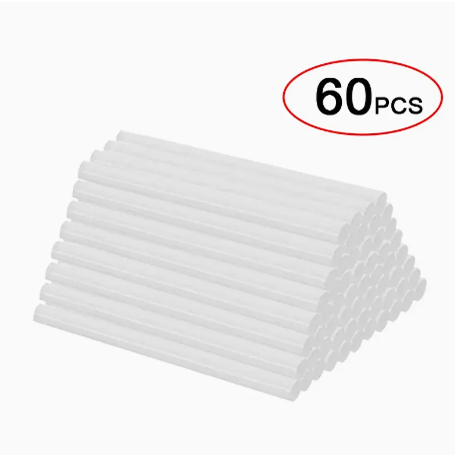 60PCS 7MM High Viscosity Transparent Hot Melt Adhesive Super Stick Adhesive High Temperature Resistant Hot Melt Adhesive Strip