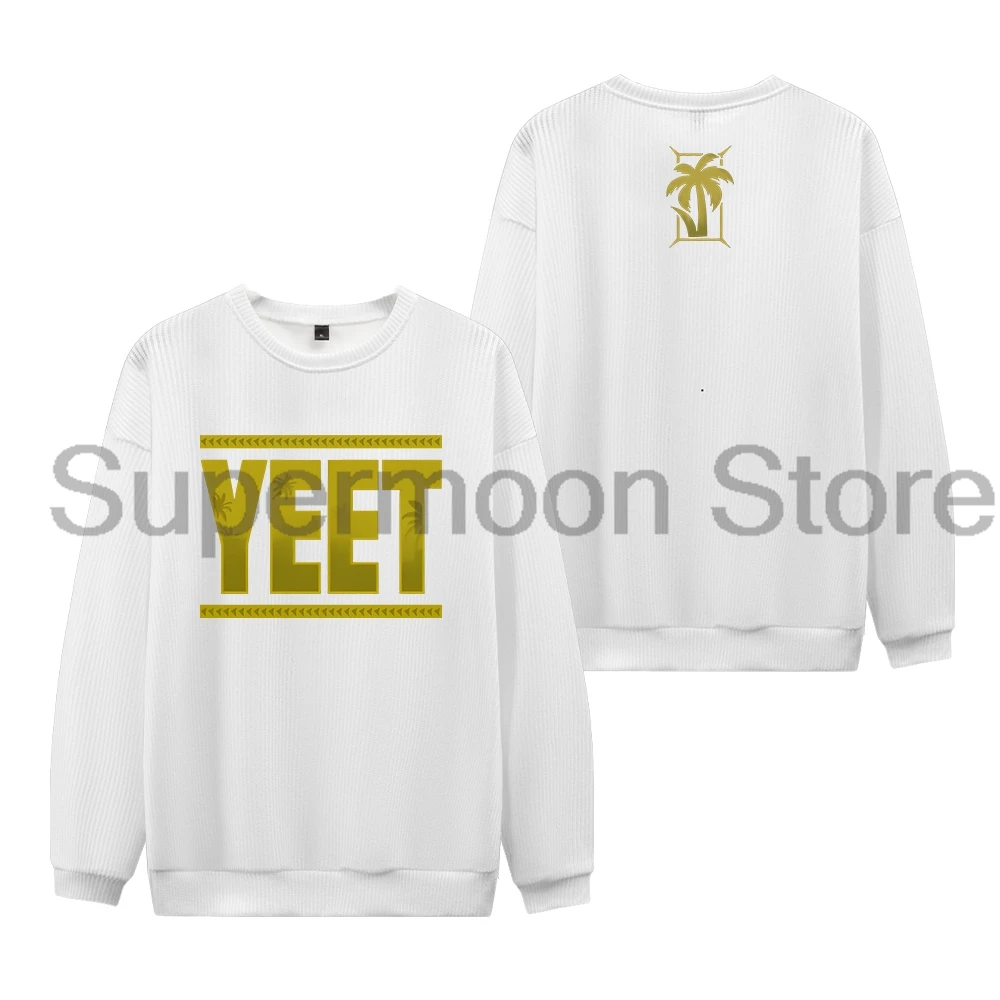 Jey Uso Yeet マーチセーターメンズニットジャンパークルーネック長袖ストリートプルオーバートップストレンディな服