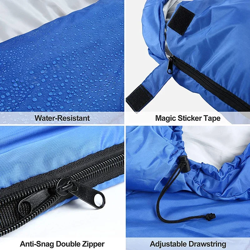 VILEAD Spring Summer Sleeping Bag Suit for 5-15℃ Camping Sleeping Pad Outdoor Equipment Lightweight Tent Pad for Hiking Touris