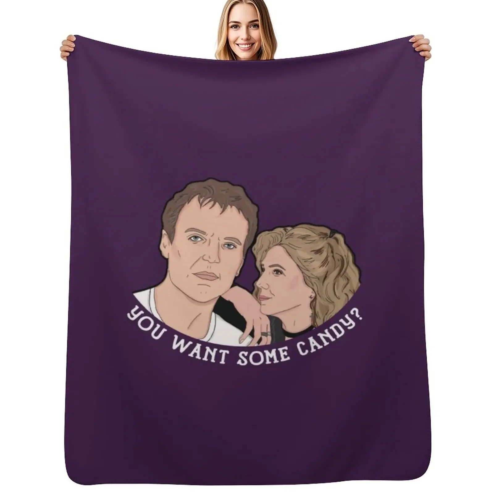 

Giles & Joyce Band Candy BTVS Throw Blanket Soft Plush Plaid warm winter Personalized Gift Sofas Blanket