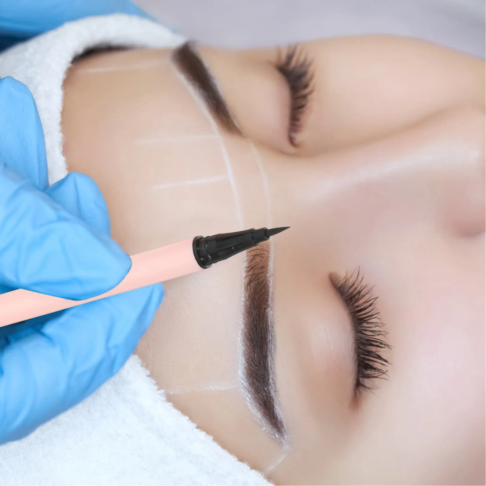 Lápiz delineador de ojos con estampado de gato, herramienta de maquillaje de plástico resistente al agua, delineador de ojos de larga duración a prueba de manchas, lápiz delineador de ojos con mango suave