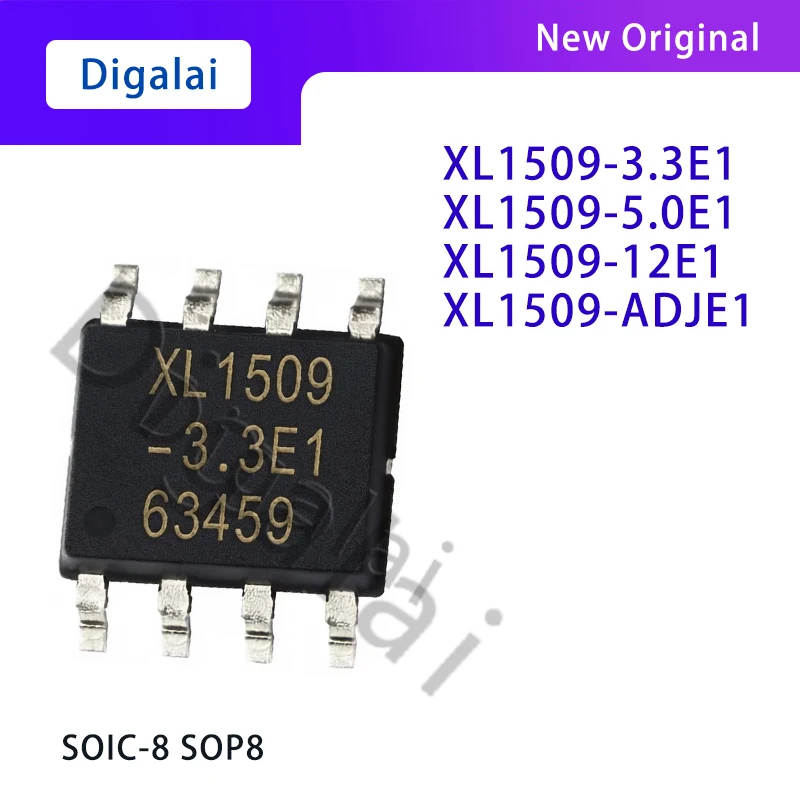 XL1509‑3.3E1 XL1509‑5.0E1 XL1509‑12E1 XL1509‑ADJE1 SOP‑8 Buck DC‑DC Converter SMD Regulator IC Chip