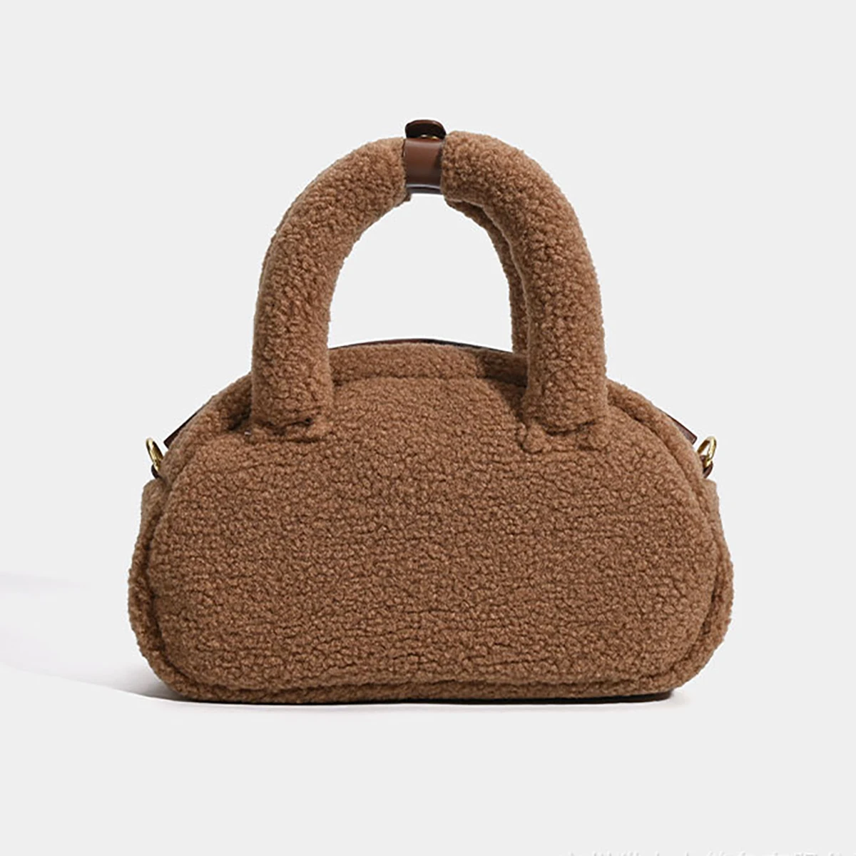 حقيبة كتف نسائية شتوية جديدة من القطيفة، حقيبة بوسطن ريترو وبسيطة، حقيبة كروس متعددة الجيوب، حقيبة يد كاجوال يومية.