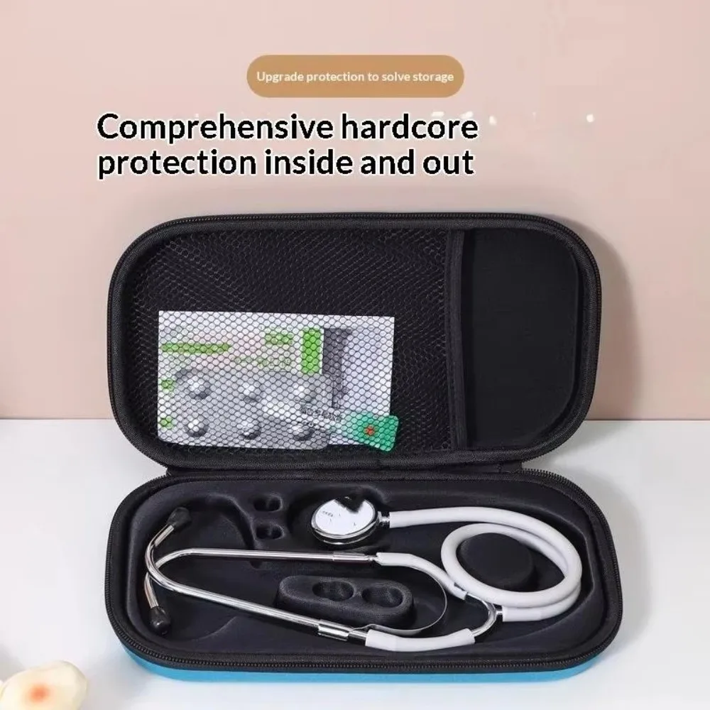 Portable Shockproof Stethoscope Case EVA Lightweight Stethoscope Bag Travel Handheld Carrying Case Storage Bag